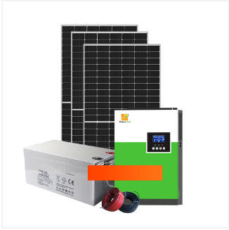 5.5KW/11KW Completo Sistema Solar Off Grid Sistema de bateria isolado com branco