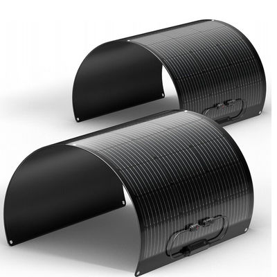 ETFE preto 100 Watt Painel Solar Monocristalino Flexível Célula solar para iate, campistas, RV, 4WD