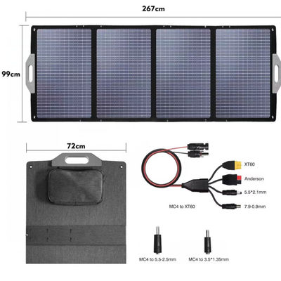 Cobertura Solar Plegavel Portátil 400W IP67 Impermeável Para Estação Elétrica