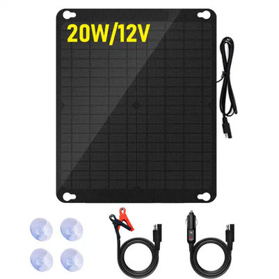 Kit de painel de carregador de bateria solar monocristalino portátil de 5W para carro