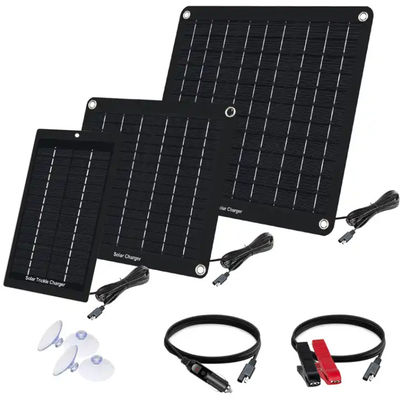 Kit de painel de carregador de bateria solar monocristalino portátil de 5W para carro