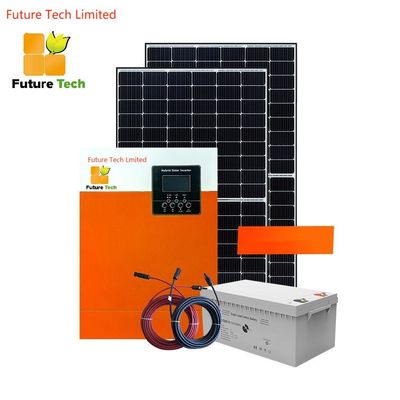 Home Off Grid Painéis solares policristalinos com inversores 5,5KW com laranja