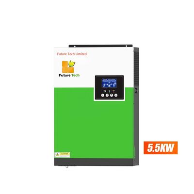 Uso doméstico 5.5KW Off Grid sistema solar 220/230V Inverter solar com verde