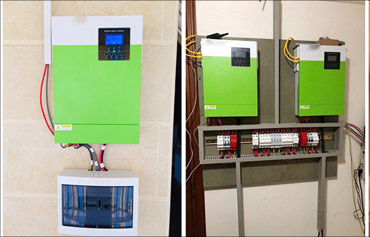 Uso doméstico 5.5KW Off Grid sistema solar 220/230V Inverter solar com verde