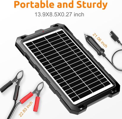 10W 12V Bateria solar Trickle Carregador Bateria alimentada Manutenção Marinha