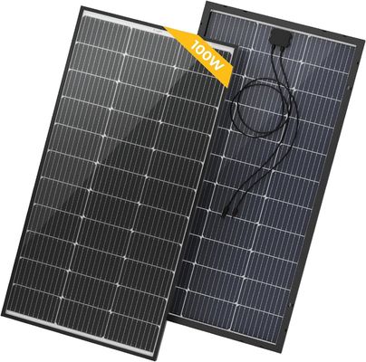 100 watts painel solar rígido célula de módulo monocristalino 12 volts 9BB
