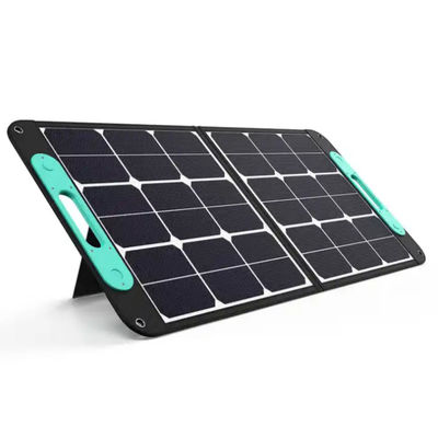 Painel solar monocristalino dobrável de 100W IP68 à prova d'água para acampar em casa