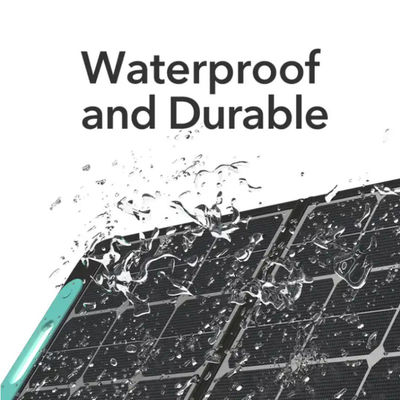 Painel solar monocristalino dobrável de 100W IP68 à prova d'água para acampar em casa