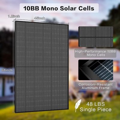 Kit de painéis solares bifaciais monocristalinos fotovoltaicos de 400W 10BB