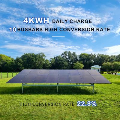 Kit de painéis solares bifaciais monocristalinos fotovoltaicos de 400W 10BB