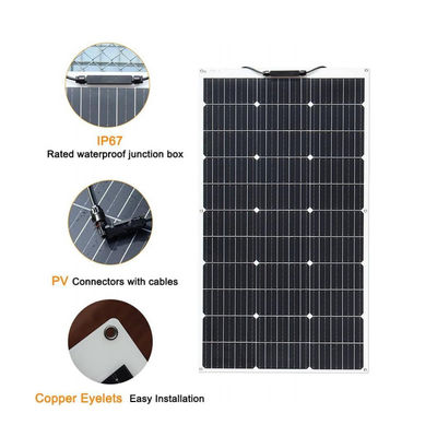 200W ETFE painel solar fotovoltaico solar flexível PERC monocristalino FTET200