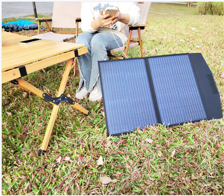 FT60 painel solar dobrável de 60w cobertor de carregador à prova d'água IP65 com preto