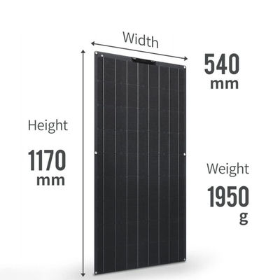 Kit de painéis solares flexíveis fora da rede 150w 18V