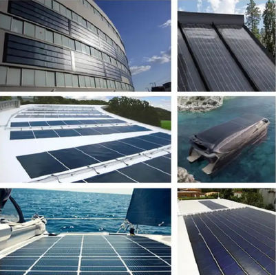 Painel solar flexível de 75 Watt Painel ETFE MC4 impermeável para fácil instalação