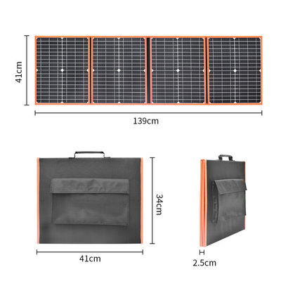 80W painel solar portátil de mochila dobrável carregador leve para o exterior