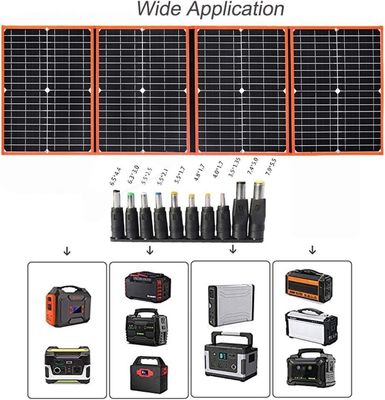 80W painel solar portátil de mochila dobrável carregador leve para o exterior