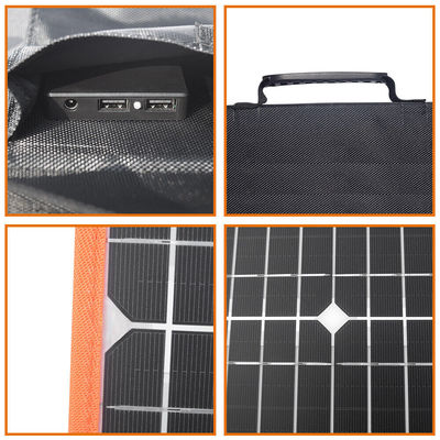 80W painel solar portátil de mochila dobrável carregador leve para o exterior