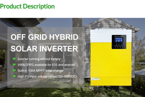FT3000 Inverter fora da rede Inverter solar de onda sinusal pura 3KW 110/120VAC com amarelo