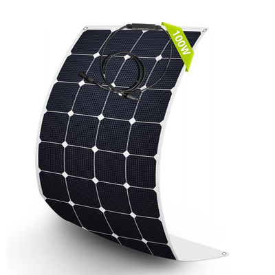 Módulos de painéis solares monocristalinos semiflexíveis 100W 12 Volt OEM