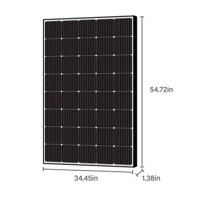 250W 15V painel solar monocristalino flexível para RV Marine