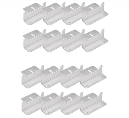 16 unidades Campervans Acessórios de painéis solares Kit de suporte de montagem para telhado de telhas