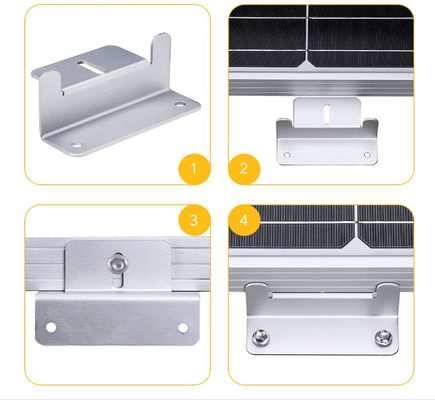 16 unidades Campervans Acessórios de painéis solares Kit de suporte de montagem para telhado de telhas
