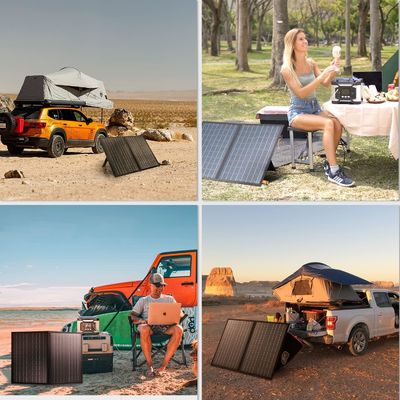 Kit de painéis solares portáteis para acampar