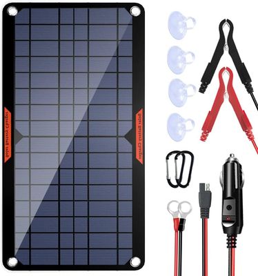 Alimentação Trickle 12V painel de carregador de bateria solar impermeável 10W
