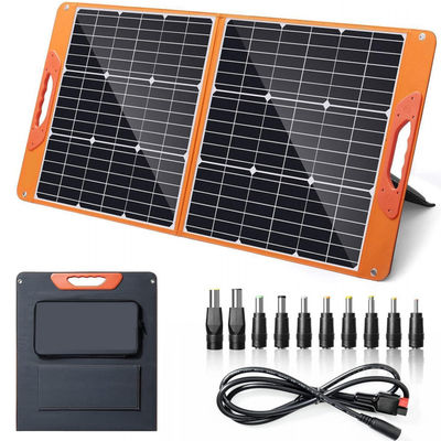 Pacote de sistema solar de RV 100W dobrável para caminhadas de acampamento