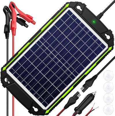 10W 12V Waterproof Solar Battery Charger Maintainer para Car Boat Marine RV