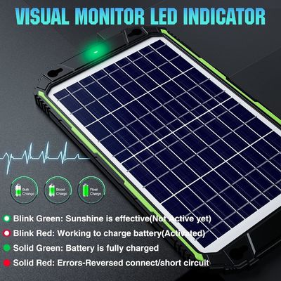 10W 12V Waterproof Solar Battery Charger Maintainer para Car Boat Marine RV