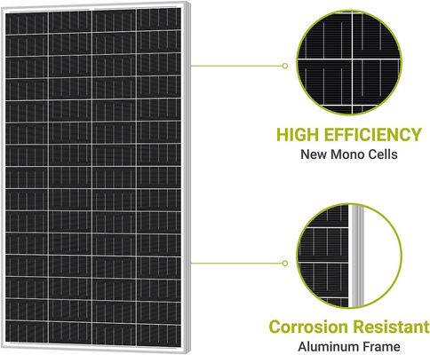 Modulo de célula fotovoltaica monocristalina de 160W fora da rede