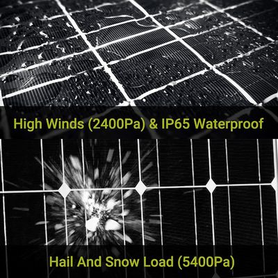 Modulo de célula fotovoltaica monocristalina de 160W fora da rede