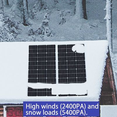 200 Watt 24 V Painel Solar Rígido Módulo Monocristalino Sistema Off Grid