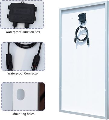 200 Watt 24 V Painel Solar Rígido Módulo Monocristalino Sistema Off Grid