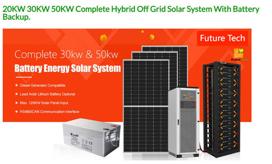 FT30000 Kit de painéis solares 20KW 25KW 30KW 40KW 50KW Completo
