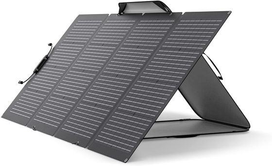 220 Watt Painel Solar Portátil Dobrável Bifacial Monocristalino Para Exterior