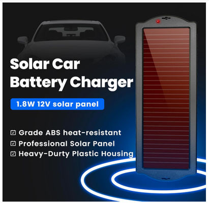 Carregador Solar Trickle Portátil Banco de Energia 1.8W 12V carregamento solar à prova d'água
