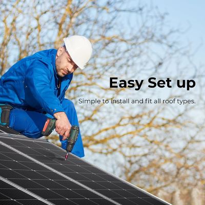 Painéis solares de balcão monocristalino fotovoltaicos 100 Watt 12V OEM