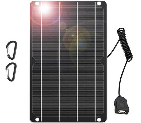 Painéis portáteis de carregamento solar de silício monocristalino USB Emergência 5V