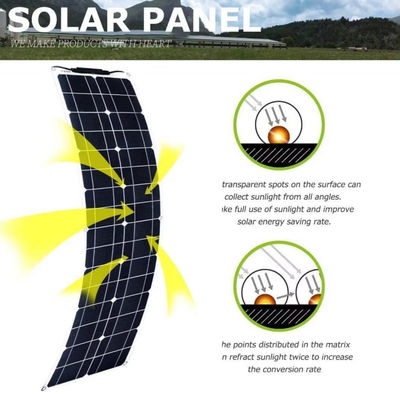 Kit de painéis solares monocristalinos USB de 300W para autocaravanas 50A 12-24V