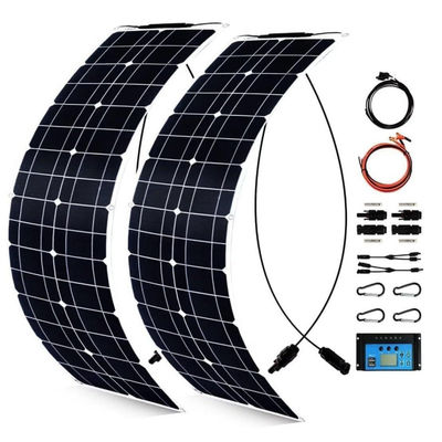 Kit de painéis solares monocristalinos USB de 300W para autocaravanas 50A 12-24V