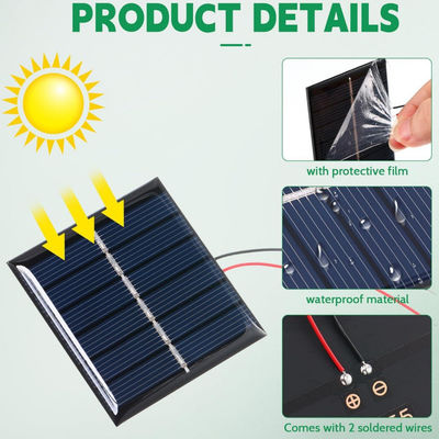 Sistema de células de painéis solares flexíveis portáteis policristalinos 120 MA para lanterna