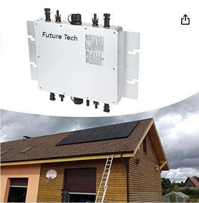 FTB1200 PV Solar Micro Inverter Sistema de geração de energia com branco