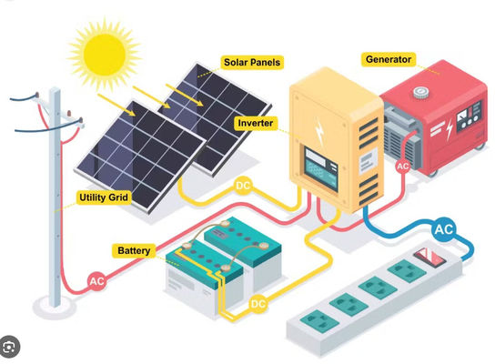 FTB1200 PV Solar Micro Inverter Sistema de geração de energia com branco