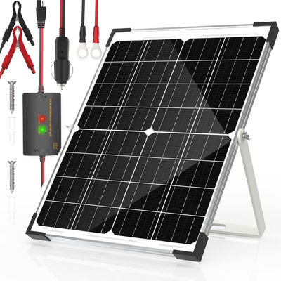 25W Bateria solar carregador de manuseio 12V para automóvel motocicleta