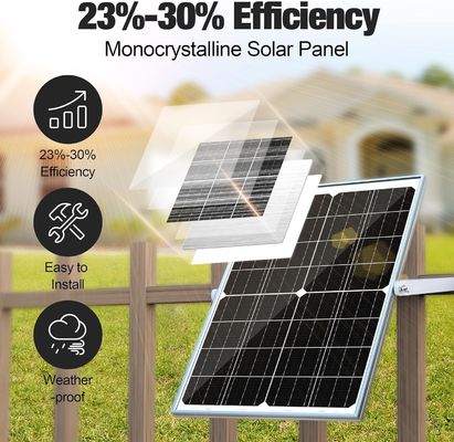 25W Bateria solar carregador de manuseio 12V para automóvel motocicleta