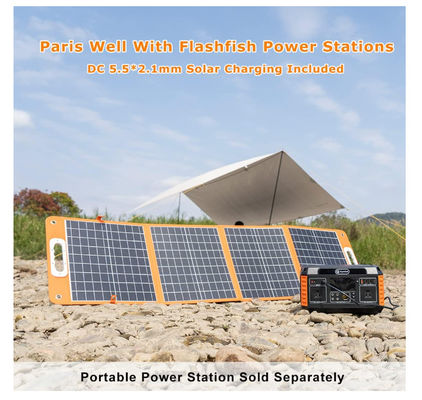 Carregador de painel de cobertura solar dobrável de 18V 100W personalizado com saída de CC