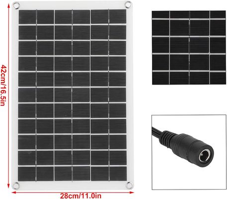 Painel Solar Portátil Leve Célula Monocristalina 100W 12/24V Saída USB