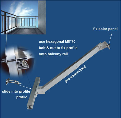 Acessórios para painéis solares com inclinação ajustável Brackets de montagem de aço inoxidável